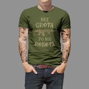 Koszulka STEEL HOG Bez Grota To Nie Robota — Green