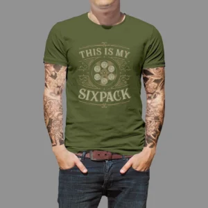 Koszulka STEEL HOG This Is My Sixpack — Green