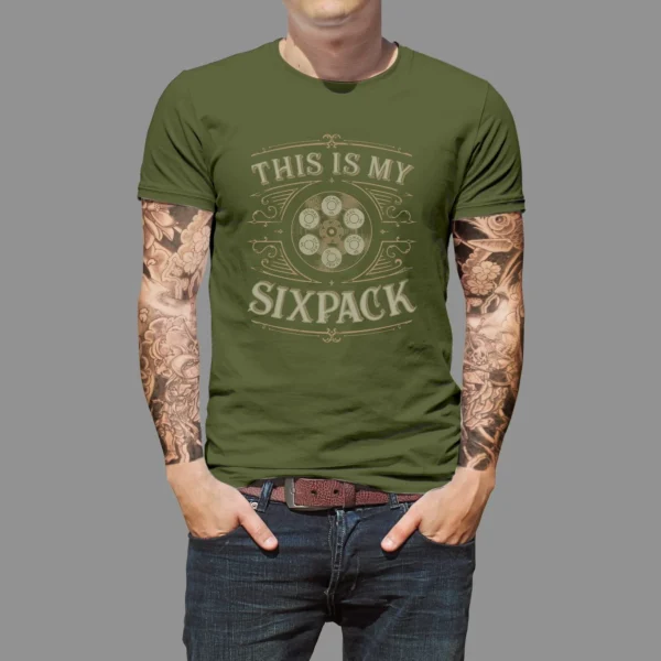 Koszulka STEEL HOG This Is My Sixpack — Green